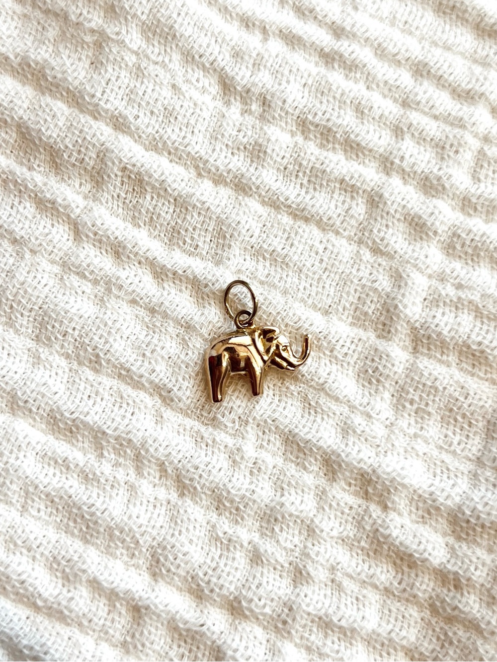 14K Elephant Charm